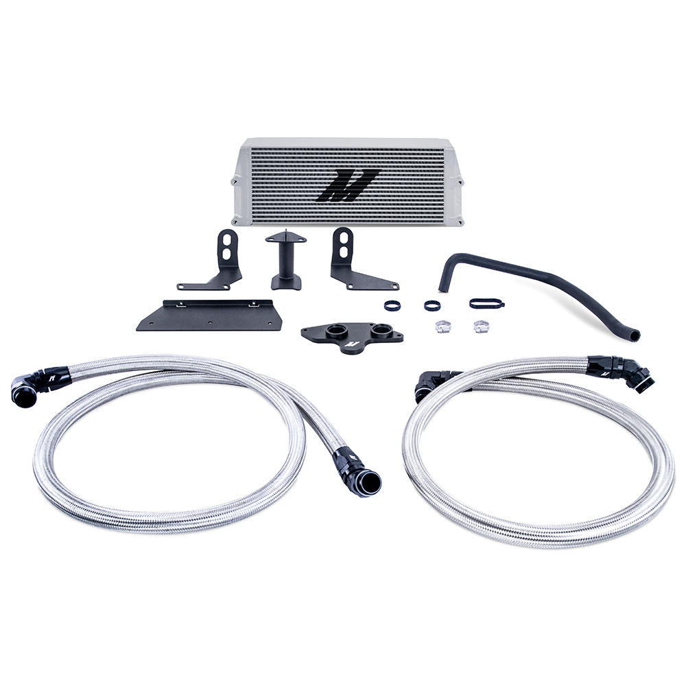 Mishimoto — Mishimoto 11-19 Ford 6.7L Powerstroke Performance Oil Cooler Kit - Silver
Oil Cooler - view 6